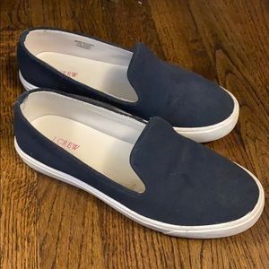 J.Crew slip on sneakers, size 7, navy